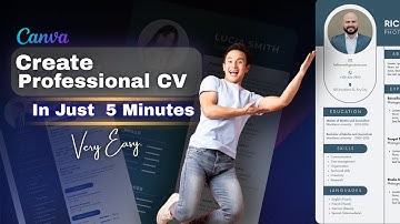 How to Create Online Professional Resume in Canva | CV writing tips for Beginners