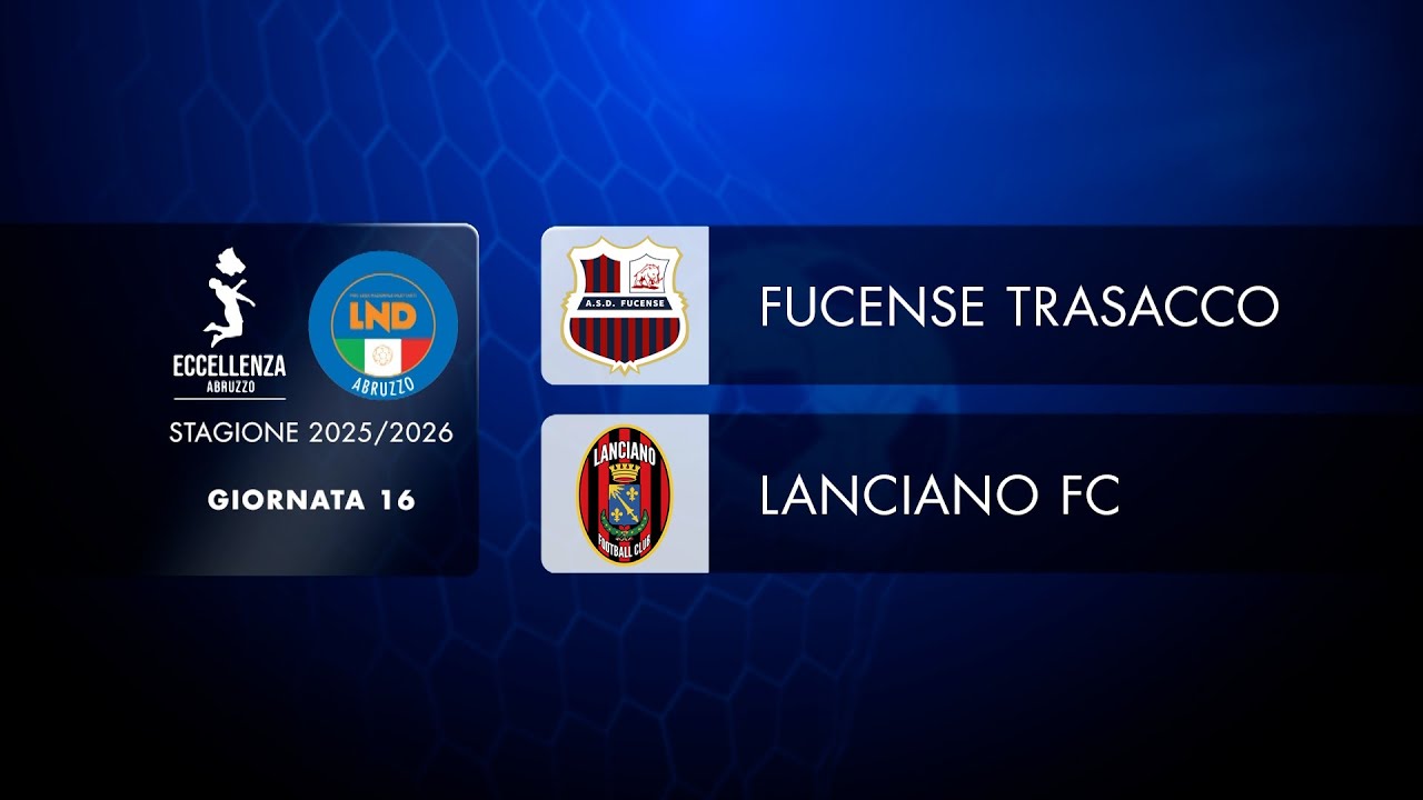 Eccellenza Abruzzo | 16° giornata: Fucense Trasacco - Lanciano FC  (1-2)