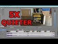 5x quieter generator or compressor sound reduction quiet box