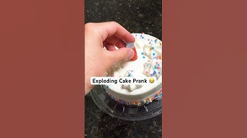 Exploding Cake Prank 😂 #JoeySalads #Pranks #Shorts
