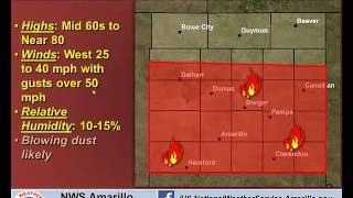 Fire and Severe Weather Briefing for April 26-27, 2014