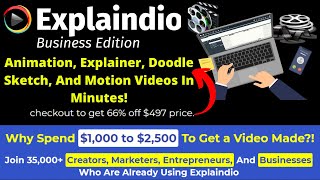 Explaindio WARP Video Technology - Animation, Explainer, Doodle Sketch, And Motion Videos In Minutes