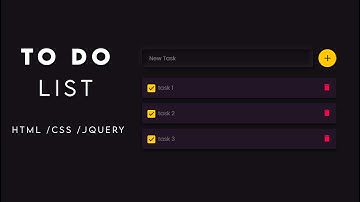 Todo  list using HTML | CSS | JQUERY (2020)