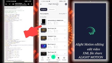 Alight Motion Mein XML File import kaise Kare | Xml Effect File Import Kaise Kare Alight Motion