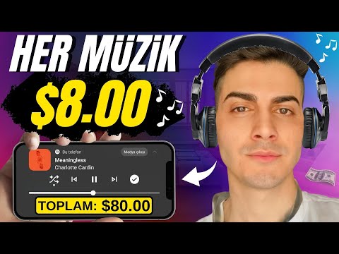 DİNLEDİĞİN MÜZİK BAŞINA $8 PARA KAZAN! 💰🎵 - Müzik Dinleyerek İnternetten Para Kazanma