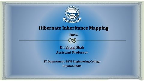 Hibernate Inheritance Mapping Part 1