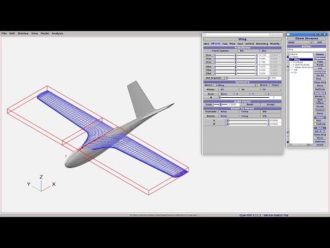 OpenVSP tutorial part 1 (editing basics)