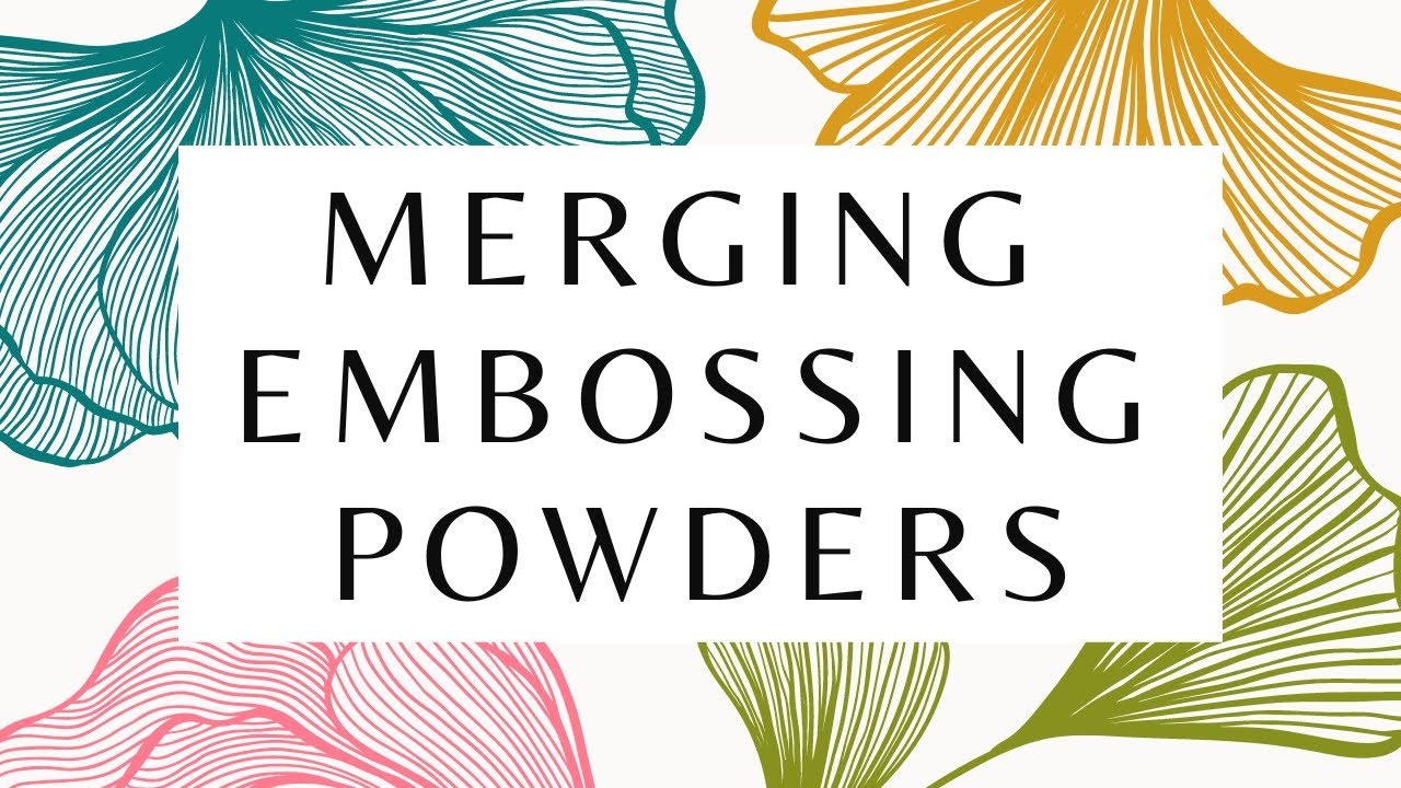 WOW cards using your Embossing Powders - YouTube