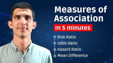 Understand Measures of Association in Five Minutes (Odds Ratios, Relative Risk, Mean Difference...)