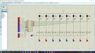 SEMICONDUCTOR MEMORY USING 6116 ON PROTEUS