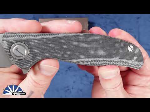 Shirogorov Knives Ursus F95, Stonewashed Elmax Blade, Black Micarta W/MRBS