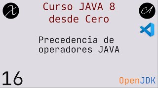 16 Precedencia de operadores #java8 #programacion #vscode