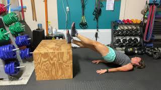 Elevated Reverse Plank March