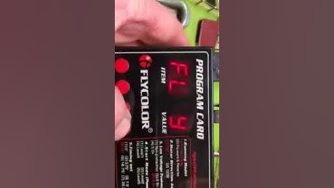 Fly color program card not working