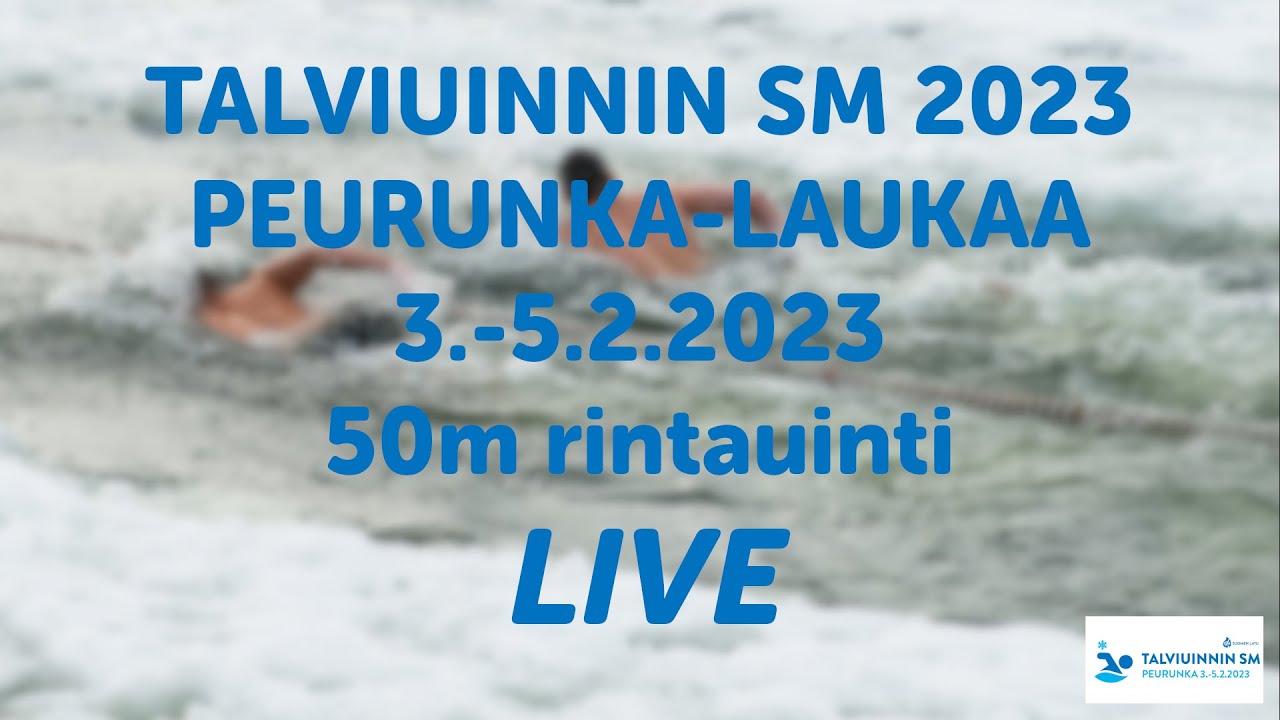 Talviuinnin SM-kilpailut 2023, rintauinti 50m