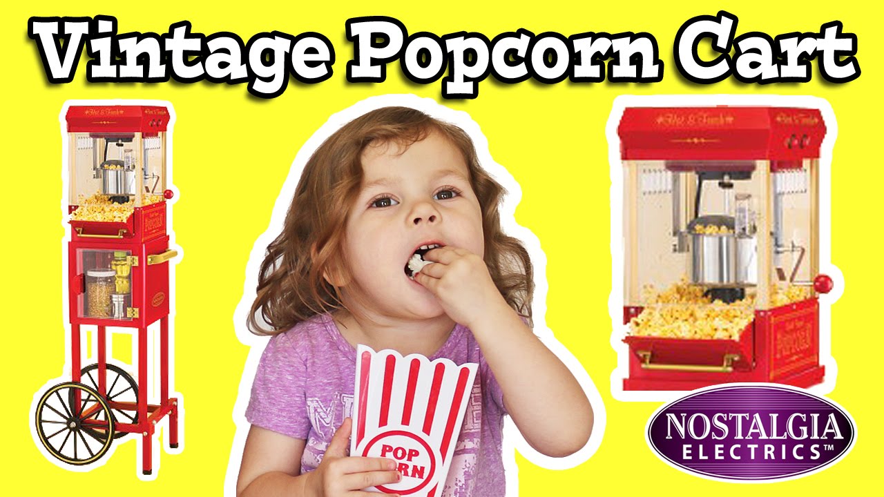 Nostalgia Vintage Popcorn Cart - YouTube