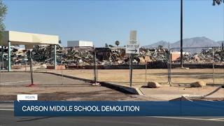 Former Carson Middle School demolished for new housing project Update