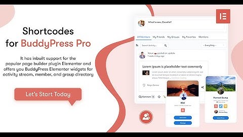 BuddyPress Shortcode Pro  Displaying Activities with Elementor Made Easier