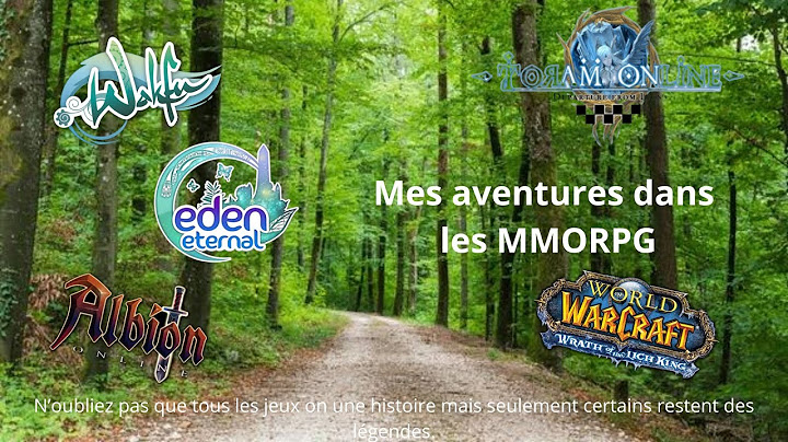 Mes aventures dans les MMORPG [storytelling]