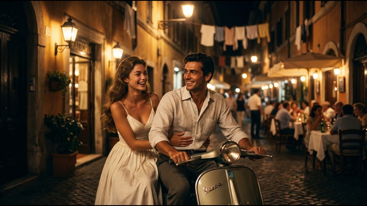 Sotto le Stelle di Roma 🇮🇹 A Secret Night Promise Under the Roman Stars (1960s Style)