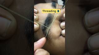 Eyebrow threading for beginners👍🏻😇#sorts #viral #subscribe