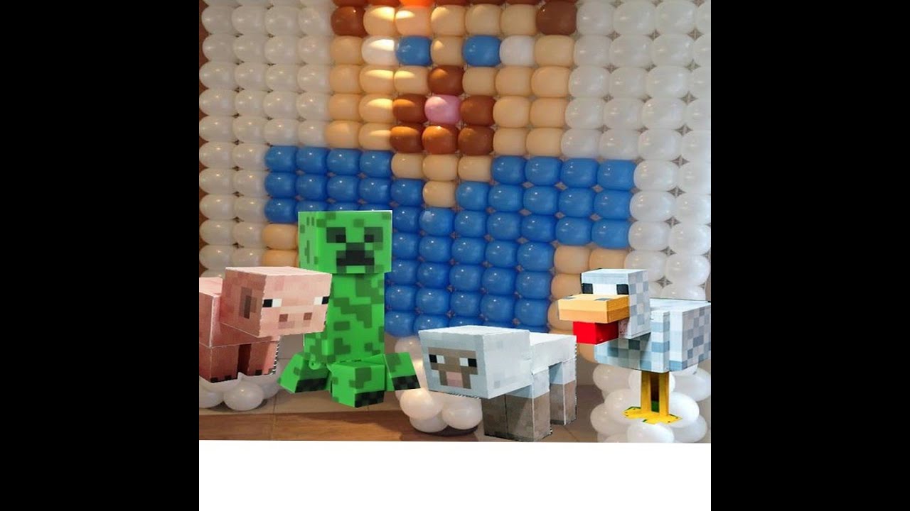 Fazendo a Minha Festa Infantil: Bonecos 3D do Minecraft!