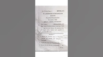 BPCG 171 December 2022 question paper