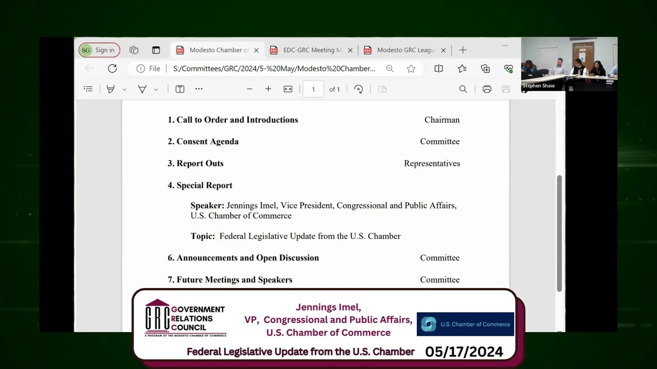 Government Relations Council Meeting 05/17/2024