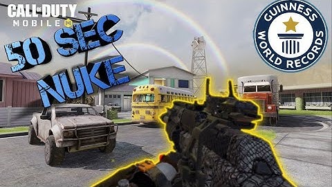 "World Record" Fastest nuke with AR in "COD MOBILE" 50 SEC😮