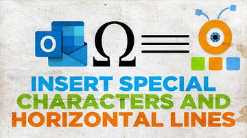 How to Insert Special Characters and Horizontal Lines into an Email in Outlook