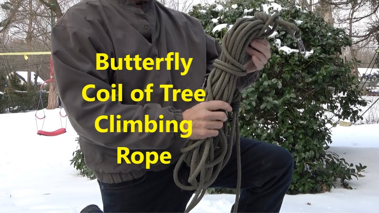 Butterfly Coil of Tree Climbing Rope YouTube