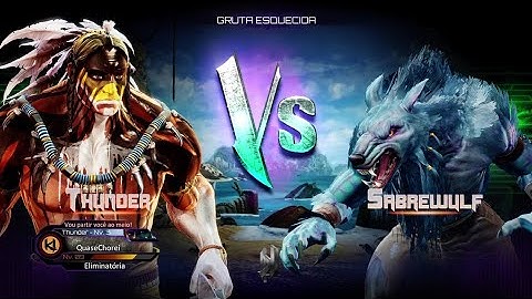 Thunder vs Sabrewulf (Hardest AI) - Killer Instinct