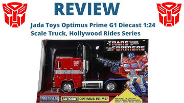 Jada Toys Optimus Prime G1 Diecast 1:24 Scale Truck, Hollywood Rides Series