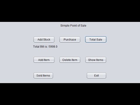 SIMPLE POINT OF SALE IN JAVA WITH SOURCE CODE