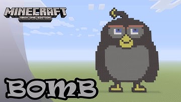Minecraft: Pixel Art Tutorial and Showcase: Bomb (The Angry Birds Movie)