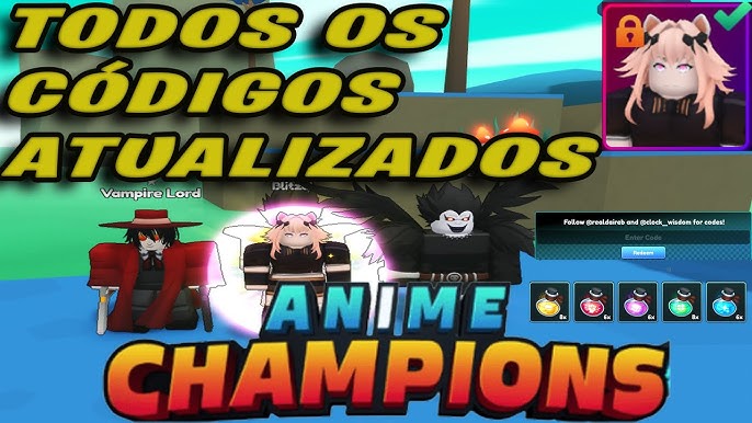 FIZEMOS UM CÓDIGO SECRETO PRO JEFFBLOX +TODOS OS CÓDIGOS!!! NO MEU JOGO DE  ANIME!!! (ANIME HEROES)