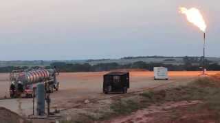 Well Testing with a Flare, 19th and Perry Road, Oklahoma - I