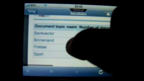 Oracle Business Intelligence & Iphone
