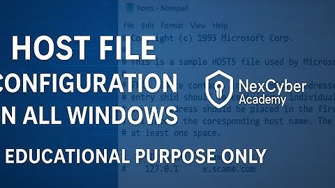 Host File Configuration on All Windows OS | Easy Step-by-Step Tutorial