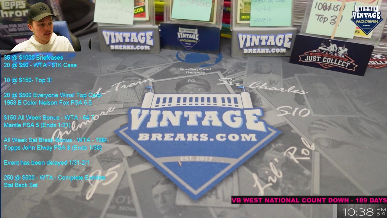 Vintage and Modern Breaks 01/21/26 Wayback Wednesday 