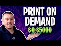 Print On Demand $0 - $5000 Challenge - Episode 1 - Step By Step Print On Demand Etsy Guide 2021