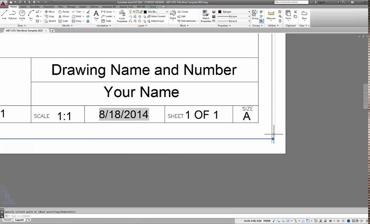 Autocad Template 11x17 Batteryclever