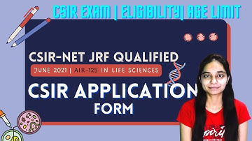 CSIR NET APPLICATION FORM JUNE 2022 #csirnet2022  #csirnet