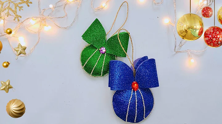 DIY Glitter Christmas Ornaments 🎄 | Easy & Beautiful Christmas Craft