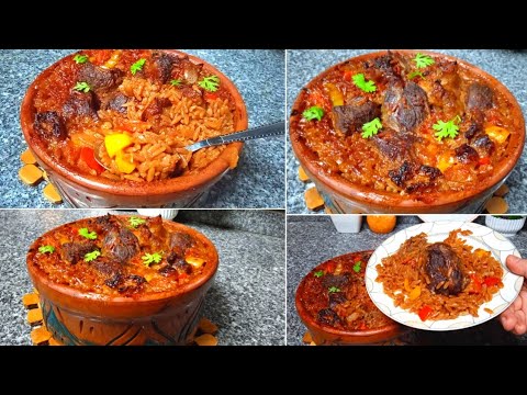 طاجن لسان عصفور باللحمه هتاكلي صوابعك وراه مش هتتخيلي جمال طعمه غير لما تجربيه وهيشرفك فالعزومات