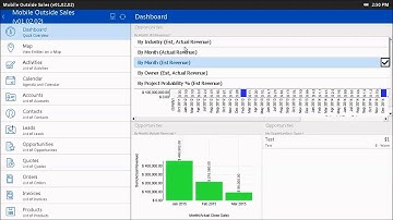 Using Dashboards in Resco Mobile