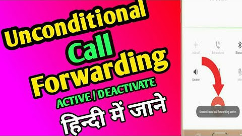 Call forwarding unconditional service has been disabled