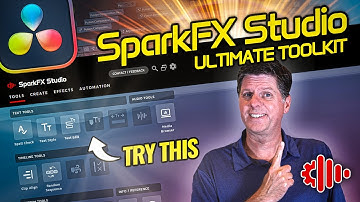 SparkFX Studio is Here! Supercharge Your Video Editing in Davinci Resolve! - Edit, Animate and More!