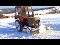 ТурбоТрактор Т-25 чистит снег зима 2020-г вездеход по бездорожью / НЕ НА ТОГО НАРВАЛИСЬ