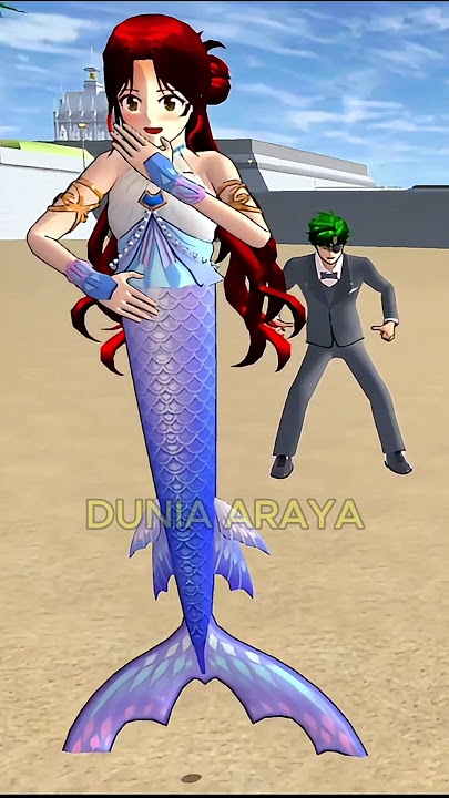 CINTA DITOLAK, RINA JADI PUTRI DUYUNG #sakuraschoolsimulator #sakura #shorts #wgitachi